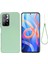Yumuşak Sıvı Silikon Hafif Mikrofiber Astar Yastık Doku Xiaomi Redmi Için Koruyucu Kapak Not 11 5g (Çin) (Mediatek)/redmi Not 11T 5g/not 11S 5g-Green (Yurt Dışından) 1