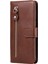 Fermuarı Cep Cüzdan Deri Deri Stand Kılıfı Xiaomi Redmi 9A-BROWN (Yurt Dışından) 2