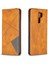 Xiaomi Redmi Için Geometrik Deri Deri Kabuğu 9-Sarı (Yurt Dışından) 4