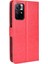 Çılgın At Dokusu Anti-Fall Pu Deri Cüzdan Xiaomi Için Kayış ile Düz Renk Kapağı Kılıfı Not 11 5g (Çin) (Mediatek)/not 11T 5g/not 11S 5g-Red (Yurt Dışından) 3