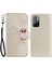Cep Telefonu Kasası Rhinestone Dekoru Flip Pu Deri Manyetik Toka Kasası Xiaomi Için Uyumlu Not 11 /redmi Not 11T /not 11S Cüzdan Standı Baykuş Çiçeği Baskılı Telefon Kabuğu-Altın (Yurt Dışından) 1