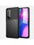 Thunder Serisi Twill Doku Yumuşak Tpu Telefon Kabuğu Xiaomi Mi Note 10 Lite-Black (Yurt Dışından) 1