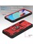 Xiaomi Için Redmi 10 4g (2021)/REDMI 10 2022 4g/redmi Not 11 4g (Mediatek) Kamera Lens Koruyucusu Kasa Pc+Tpu Kickstand Kapağı Kart Yuvası-Kırmızı/siyah (Yurt Dışından) 4