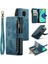 Xiaomi Redmi Için Note 9 Pro 4g/note 9 Pro Max/note 9s 4g Anti-Dalgalı Zipper Cep Telefonu Cüzdan Kılıfı Stand Pu Deri Anti-Sracratch Kapak Kartı Tutucu-Mavi (Yurt Dışından) 1