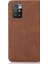Çizgiler Pu Deri Deri Dondur Tulunma Kılıfı Stand Tasarım Telefon Kapağı Xiaomi Redmi Not 11 4g (Mediatek)/redmi 10 4g (2021)/REDMI 10 2022 4g/10 Prime-Brown (Yurt Dışından) 3