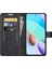 Folio Flip Manyetik Toka Deri Telefon Kılıfı Cüzdan Stand Kapağı Xiaomi Redmi Not 11 4g (Mediatek)/redmi 10 4g (2021)/REDMI 10 2022 4g/redmi 10 Prime-Black (Yurt Dışından) 4