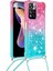 Le3-1 Serisi Gradyan Renk Demikleri Quicksand Tpu Kapak Xiaomi Için Uzun Kordonlu Iyi Korumalı Telefon Kasası Not 11 Pro+ 5g/redmi Note 11 Pro 5g (Çin) (Mediatek) -Pink/mavi (Yurt Dışından) 2