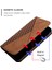 Cilt Touch Hissiye Geometrik Desen Anti-Fall Deri Koruyucu Kılıf Xiaomi Redmi K40/K40 Pro/poco F3/mi 11-Brown Için Otomatik Emici Stand Cüzdan Kabuğu (Yurt Dışından) 3