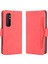 Xiaomi Mi Için Stand Pu Deri Kapağı ile Not 10 Lite-Red (Yurt Dışından) 4