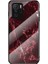 Mermer Tasarım Yumuşak Esnek Tpu Temperli Cam Geri Hibrit Şok Geçirmez Kılıf Xiaomi Poco X3 Gt/redmı Note 10 Pro 5g (Çin) -Red (Yurt Dışından) 1