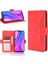 Pu Deri Cüzdan Stand Kapak Kılıfı Xiaomi Redmi 9 (Hindistan)/xiaomi Redmi 9c/redmi 9c Nfc/redmi 10A-KIRMIZI (Yurt Dışından) 1