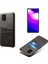 Çift Kart Yuvaları ile Pu Deri Kaplamalı Xiaomi Mi 10 Lite 5g-Black Için (Yurt Dışından) 1