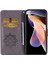 Pu Deri Manyetik Tokaton Dekor Dekor Telefon Kasası Cüzdan Baykuş Çiçek Baskılı Kabuk Kapağı Xiaomi Için Kayış ile Basılı Kabuk Kapağı Note 11 Pro 5g (Çin) (Mediatek)/11 Pro+ 5g-Grey (Yurt Dışından) 4