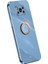 Xıaomı Poco X3/x3 Pro/x3 Nfc Için Xinli Back Shell, Ring Kickstand Case Elektrokaplama Altın Kenar Yumuşak Tpu Kapak-Mavi (Yurt Dışından) 1