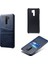 Çift Kart Yuvası ile Pu Deri Kaplı Pc Kabuğu Xiaomi Redmi 9-Blue Için (Yurt Dışından) 2