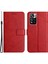 Baskı Çizgisi Tasarımı Düz ​​renk Pu Deri Koruyucu Telefon Kapak Kılıfı Xiaomi Redmi Için Cüzdan Standı Not 11 Pro 5g (Çin) (Mediatek)/not 11 Pro+ 5g-Kırmızı (Yurt Dışından) 1