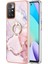 Mermer Tasarım Imd Iml Elektrokaplatma Tpu Xiaomi Redmi Için Yüzük Tutucu Kickstand ile Telefon Arka Kapak Kılıfı Not 11 4g (Mediatek)/10 4g (2021)/10 2022 4g/10 Prime-Rose Gold (Yurt Dışından) 2