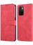 Cüzdan Standı Deri Kasa Folyo Flip Telefon Vaka Koruyucusu Xiaomi Redmi Not 11 4g (Mediatek)/10 4g (2021)/10 2022 4g/10 Prime-Red (Yurt Dışından) 1