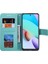 Xiaomi Için Redmi 10 4g (2021)/REDMI 10 2022 4g/redmi 10 Prime/redmi Not 11 4g (Mediatek) Basılı Mandala Çiçek Pu Deri Deri Cüzdan Stand Telefon Flip Kapak Kılıf Yeşili (Yurt Dışından) 4