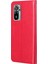 Ayarlanabilir Stand Tasarım Kelebek Çiçekleri Baskı Anti-Çizgiye Dönüştüren Xiaomi Redmi Için Şık Deri Telefon Cüzdan Kapağı 10 4g (2021)/10 Prime/10 2022 4g/not 11 4g (Mediatek) -Red (Yurt Dışından) 4