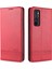 Otomatik Emilen Pu Deri+Tpu Cüzdan Stand Telefon Kapak Kılıfı Xiaomi Mi Note 10 Lite-Red Için (Yurt Dışından) 1