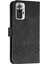 Baskı Rhombus Çizgileri Cilt Dokunuşu Koruyucu Deri Kasa Cüzdan Kapağı Stand ile Xiaomi Redmi Note 10 Pro 4g (Hindistan)/(Global) -Black (Yurt Dışından) 3