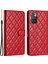 Xiaomi Için Redmi 10 4g (2021)/REDMI 10 2022 4g/redmi 10 Prime/note 11 4g (Mediatek) Cüzdan Kılıfı Deri Telefon Kapak-Kırmızısı (Yurt Dışından) 1