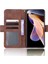 Manyetik Kapanma Çizilmeye Dayanıklı Kasa Çoklu Kart Yuvası Tasarımı Pu Deri Telefon Kapağı Xiaomi Redmi Not 11 Pro+ 5g/redmi Note 11 Pro 5g (Çin) (Mediatek) -Brown (Yurt Dışından) 4