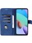 Deri Cüzdan Stand Telefon Kılıfı Flip Kart Yuvaları Xiaomi Için Tam Telefon Kabuğu Korunmalı 10 4g (2021)/REDMI 10 2022 4g/redmi Not 11 4g (Mediatek)/redmi 10 Prime-Blue (Yurt Dışından) 4