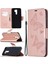 Baskı Kelebekleri Cüzdan Stand Flip Deri Telefon Kabuğu Xiaomi Redmi 9 Rose Altın (Yurt Dışından) 1
