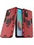 Xiaomi Redmi 10 4g (2021)/REDMI 10 2022 4g/redmi Not 11 4g (Mediatek) Yüzük Tutucu Kickstand Şok Geçirmez Tpu+Sert Pc Telefon Kapak-Kırmızı (Yurt Dışından) 1