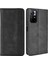 Mozaik Sınır Deseni Birleştirme Deri Cüzdan Standı Xiaomi Için Manyetik Toka Telefon Kabuğu Kasası Not 11 5g (Çin) (Mediatek)/not 11T 5g/not 11S 5g-Black (Yurt Dışından) 1
