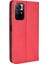 Mozaik Sınır Deseni Birleştirme Deri Cüzdan Standı Xiaomi Için Manyetik Toka Telefon Kabuğu Kılıfı Not 11 5g (Çin) (Mediatek)/not 11T 5g/not 11S 5g-Red (Yurt Dışından) 3