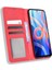 Mozaik Sınır Deseni Birleştirme Deri Cüzdan Standı Xiaomi Için Manyetik Toka Telefon Kabuğu Kılıfı Not 11 5g (Çin) (Mediatek)/not 11T 5g/not 11S 5g-Red (Yurt Dışından) 4