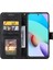 Xiaomi Için Redmi 10 4g (2021)/REDMI 10 2022 4g/redmi Not 11 4g (Mediatek)/redmi 10 Prime Ekleme Dikişli Pu Deri Stand Cüzdan Telefon Kılıfı Koruyucu Kapak Black (Yurt Dışından) 4