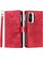 Xiaomi Için Redmi K40 5G/K40 Pro 5G/K40 Pro+ 5g/poco F3/mi 11I Anti-Düşme Mandala Çiçek Baskılı Pu Deri Telefon Kapağı Stand Çok Sayıda Kart Yuvası Fermuar Cep Cüzdanı Vaka-Rose (Yurt Dışından) 1