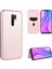 Karbon Fiber Otomatik Absorbed Deri Stand Cep Telefonu Kılıfı Xiaomi Redmi 9-Rose Altın (Yurt Dışından) 1