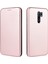 Karbon Fiber Otomatik Absorbed Deri Stand Cep Telefonu Kılıfı Xiaomi Redmi 9-Rose Altın (Yurt Dışından) 4