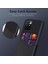 Kumaş Doku Pu Deri+Pc Kart Yuvası Hibrit Telefon Kılıfı Koruyucu Kabuk Xiaomi Redmi Not 11 4g (Mediatek)/10 4g (2021)/10 2022 4g-Black (Yurt Dışından) 2