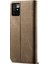 Kot Kumaş Doku Cüzdan Tasarımı Otomatik Emici Deri Telefon Kasası Xiaomi Redmi 10 4g (2021)/10 2022 4g/not 11 4g (Mediatek) -Green (Yurt Dışından) 4