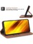Retro Style Stand Cüzdan Telefon Kılıfı Pu Deri Otomatik Kapanış Xiaomi Için Manyetik Koruyucu Kapak Poco X3/poco X3 Nfc/poco X3 Pro-Brown (Yurt Dışından) 4
