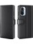Xiaomi Mi 11I/POCO F3/redmı K40/REDMI K40 Pro/redmi K40 Pro+ Split Orijinal Deri Kitap Cüzdan Flip Kılıf Tam Koruma Folio Stand Kapak Koruyucu-Black (Yurt Dışından) 1