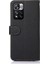 Khazneh Rfid Litchi Engelleme Dokusu Telefon Kabuğu Iyi Korumalı Anti-Hırsızlık Stant Cüzdanı ile Deri Kapağı Xiaomi Redmi Note 11 Pro 5g (Çin) (Mediatek)/11 Pro+ 5g-Black (Yurt Dışından) 4