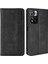 Mozaik Sınır Deseni Deri Retro Cüzdan Xiaomi Redmi Için Stand Koruyucu Kapak Not 11 Pro+ 5g/redmi Note 11 Pro 5g (Çin) (Mediatek) -Black (Yurt Dışından) 1