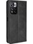Mozaik Sınır Deseni Deri Retro Cüzdan Xiaomi Redmi Için Stand Koruyucu Kapak Not 11 Pro+ 5g/redmi Note 11 Pro 5g (Çin) (Mediatek) -Black (Yurt Dışından) 3