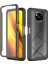 Xiaomi Poco X3/poco X3 Pro/poco X3 Nfc Giyim Karşıtı Pc+Tpu Hibrid Koruyucu Kılıf Pet Ekranı Koruyucu-Black ile 3'ü 1 Arada Telefon Kapağı (Yurt Dışından) 1