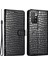 Xiaomi Redmi Için Deri Kabuk 10 2022 4g/10 4g (2021)/10 Prime/not 11 4g (Mediatek) Stand Kapağı Timsah Doku Telefon Kılıfı Black (Yurt Dışından) 1
