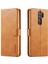 Cowhide Doku Deri Deri Cüzdan Stand Telefon Kılıfı Xiaomi Redmi 9 Işıklı Kahverengi (Yurt Dışından) 1