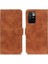 Khazneh Vintage Style Deri Cüzdanı Xiaomi Redmi Için Stand Tasarımı ile Telefon Koruma Kılıfı 10 4g (2021) -Brown (Yurt Dışından) 1