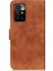 Khazneh Vintage Style Deri Cüzdanı Xiaomi Redmi Için Stand Tasarımı ile Telefon Koruma Kılıfı 10 4g (2021) -Brown (Yurt Dışından) 4